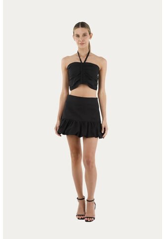 Falda Corta Paloma Negro Mercedes Campuzano Mercedes Campuzano