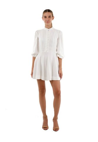 Vestido Corto Juliette Marfil Mercedes Campuzano Mercedes Campuzano