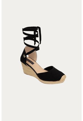 Spadrilla Plataforma Kiri Negro Mercedes Campuzano