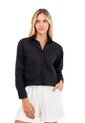 Blusa Sole Negro Mercedes Campuzano de Mercedes Campuzano