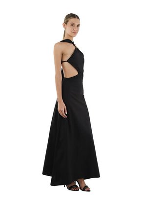 Vestido Largo Lorde Negro Mercedes Campuzano