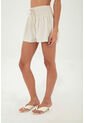 Short Fiora Beige Mercedes Campuzano de Mercedes Campuzano