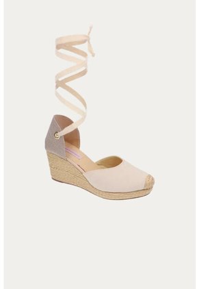 Spadrilla Plataforma Kiri Beige Mercedes Campuzano