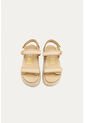 Sandalia Plataforma Lory Beige Mercedes Campuzano de Mercedes Campuzano