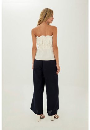 Pantalon Colette Azul Oscuro Mercedes Campuzano