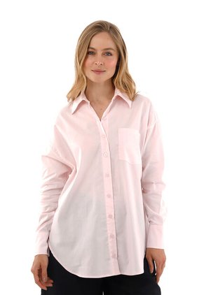 Camisa Boyfriend Haven Rosado Mercedes Campuzano