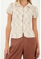 Camisa Elise Beige Mercedes Campuzano de Mercedes Campuzano