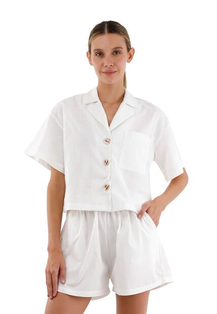 Camisa Charlize Marfil Mercedes Campuzano