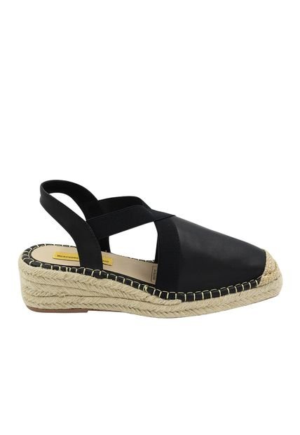 Spadrilla Plana Dalel Negro Mercedes Campuzano