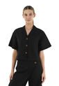 Camisa Charlize Negro Mercedes Campuzano de Mercedes Campuzano