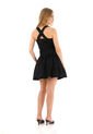 Vestido Corto Mystic Negro Mercedes Campuzano de Mercedes Campuzano