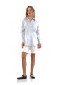 Camisa Boyfriend Haven Azul Claro Mercedes Campuzano de Mercedes Campuzano