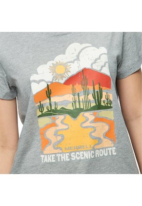 Camiseta Mujer MERRELL SCENIC-T Gris Merrell