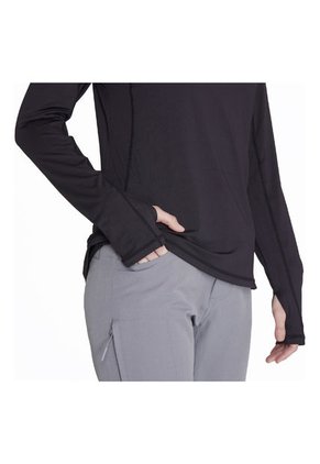 Camiseta Negro Mujer LONG SLEEVE FIRST LA WFL001-AN4 Merrell