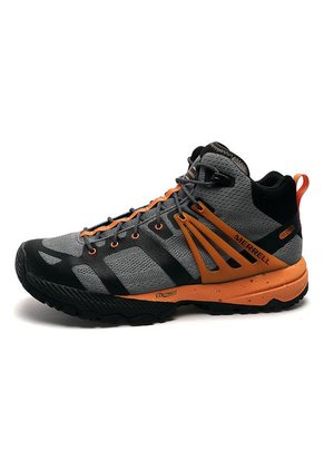 Bota Outdoor Gris-Negro-Naranja Merrell Hinking Trekking