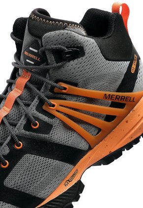 Bota Outdoor Gris-Negro-Naranja Merrell Hinking Trekking