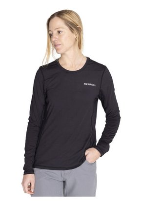 Camiseta Negro Mujer LONG SLEEVE FIRST LA WFL001-AN4 Merrell