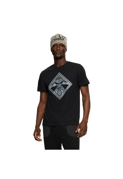 Camiseta Hombre Merrell UT-WORRY LESS Negro Merrell