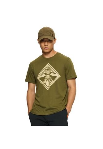 Camiseta Hombre Merrell UT-WORRY LESS Verde Merrell Merrell
