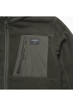 Chaqueta Hombre Merrell FULL ZIPPER MICROFLE Verde Merrell