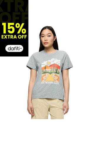 Camiseta Mujer MERRELL SCENIC-T Gris Merrell Merrell