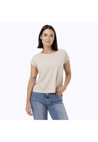 Camiseta Mujer MERRELL SLUB COTTON T-SHIRT Beige Merrell Merrell