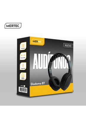 Audifonos Diadema Inalámbricos Mertec MT-024B Negros