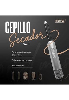 Cepillo Secador Multifuncional MERTEC 5 En 1 MT-047S
