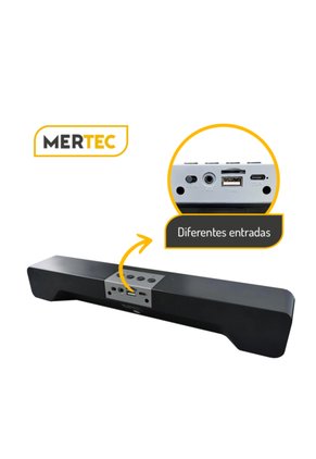 Barra De Audio MERTEC USB Y Micro SD Recargable 10W MT-006B