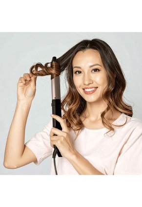 Kit Rizador De Cabello Multifuncional 5 En 1 Cerámica Rosa