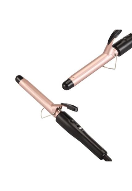 Pinza Onduladora Rizadora Tipo Tubo Para Cabello Dorado
