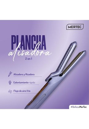 Plancha Alisadora MERTEC Semi Profesional MT-036P Morado