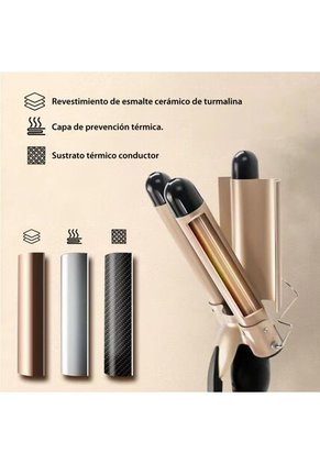 Rizadora Tipo Wafflera Para El Cabello Dorado
