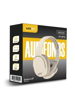 Audifonos Diadema Inalámbricos Mertec MT-024B Blanco