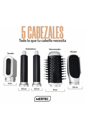 Cepillo Secador Multifuncional Mertec 5 En 1 Coral Mist