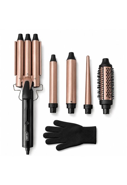 Rizador Para El Cabello Mertec 5 En 1 Velvet Rose 