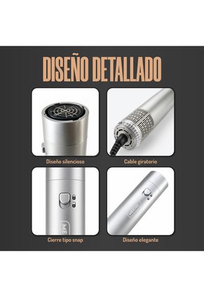 Cepillo Secador Multifuncional Mertec 5 En 1 Coral Mist