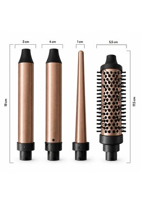 Rizador Para El Cabello Mertec 5 En 1 Velvet Rose