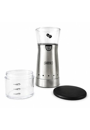 Molino De Café Mertec Portátil Recargable USB Acero Inoxidable