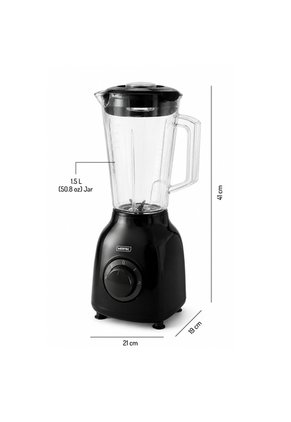 Licuadora Mertec 2 Litros Vaso Plástico 2 Velocidades Negro