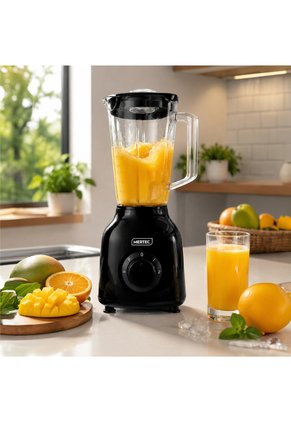 Licuadora Mertec 2 Litros Vaso Plástico 2 Velocidades Negro