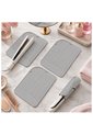 Tapete De Silicona Resistente Al Calor Para Plancha, Rizador Y Secador De Cabello Gris de Mertec
