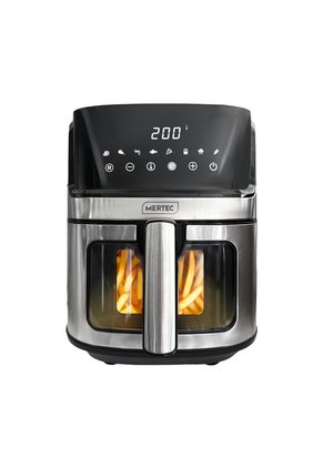 Freidora De Aire Digital Mertec 6.5L Con Visor Y Pantalla Tactil