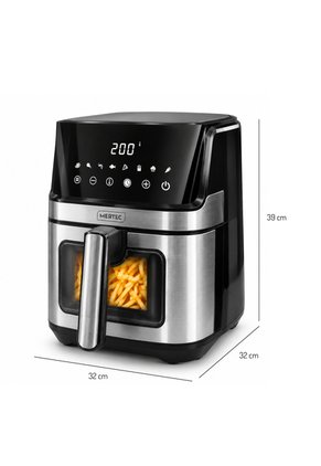 Freidora De Aire Digital Mertec 6.5L Con Visor Y Pantalla Tactil