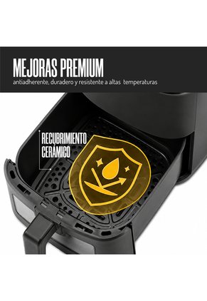 Freidora De Aire Digital Mertec 6.5L Con Visor Y Pantalla Tactil