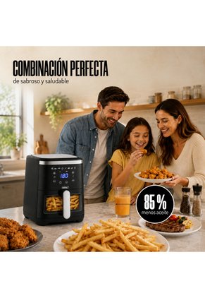 Freidora De Aire Digital Mertec 4.2L Con Visor Y Pantalla Tactil