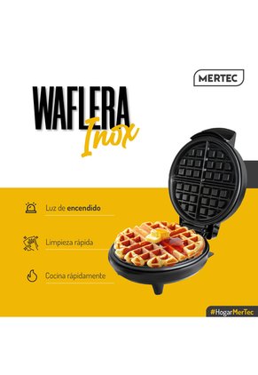 Waflera Mertec Acero Inoxidable Antiadherente