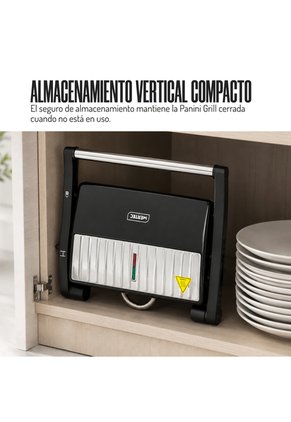 Sanduchera Panini Grill Mertec 180° Acero Inoxidable
