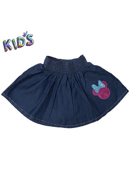 Falda Mic Minni Mouse Azul