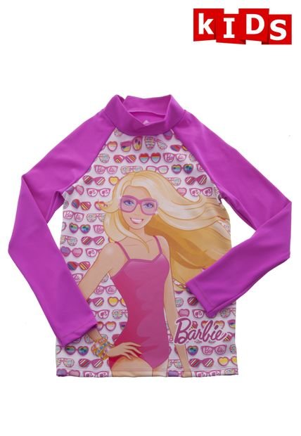 Camiseta de Baño Mic Fucsia Estampado